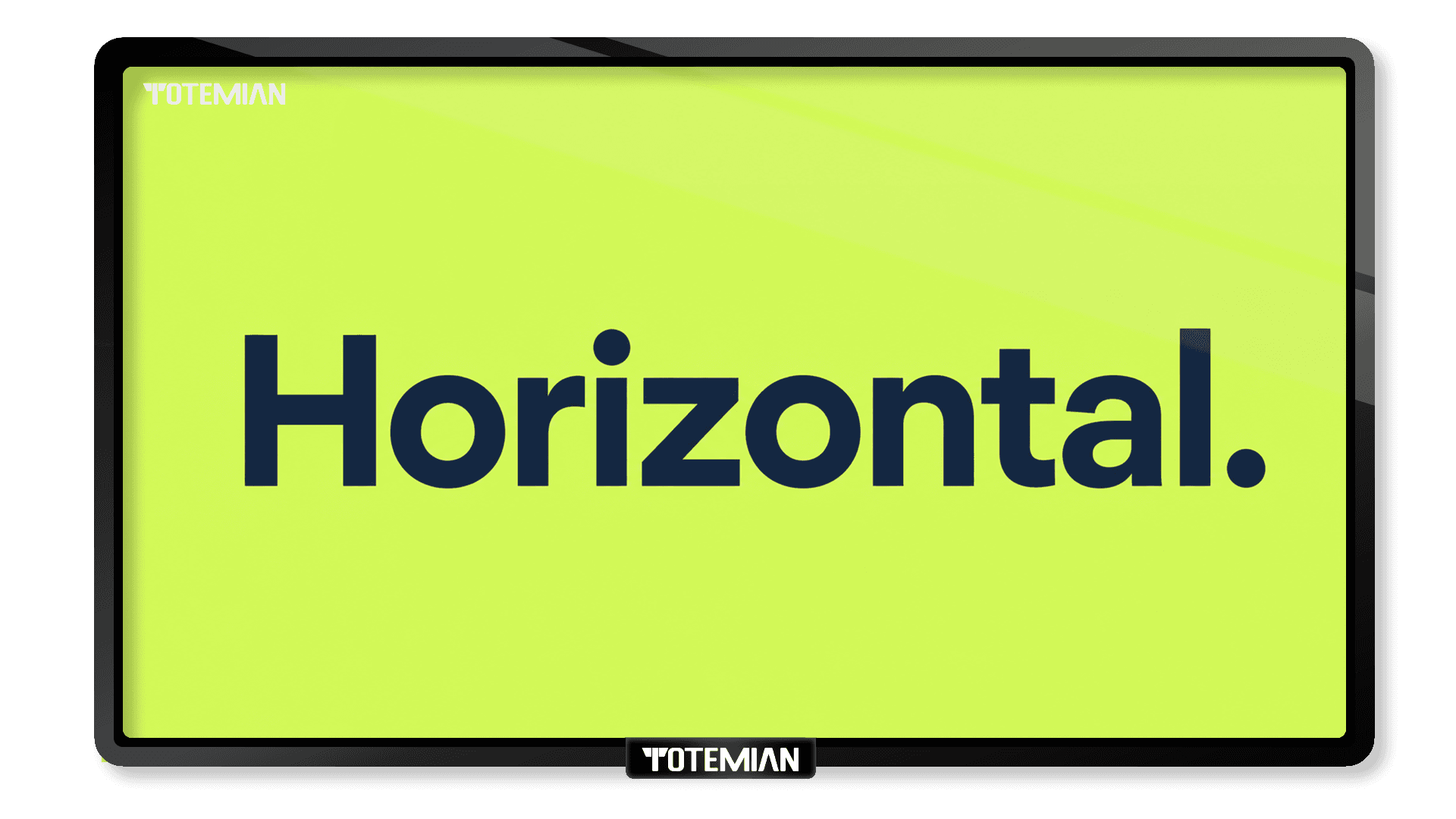 Horizontal Brandboard display in a venue