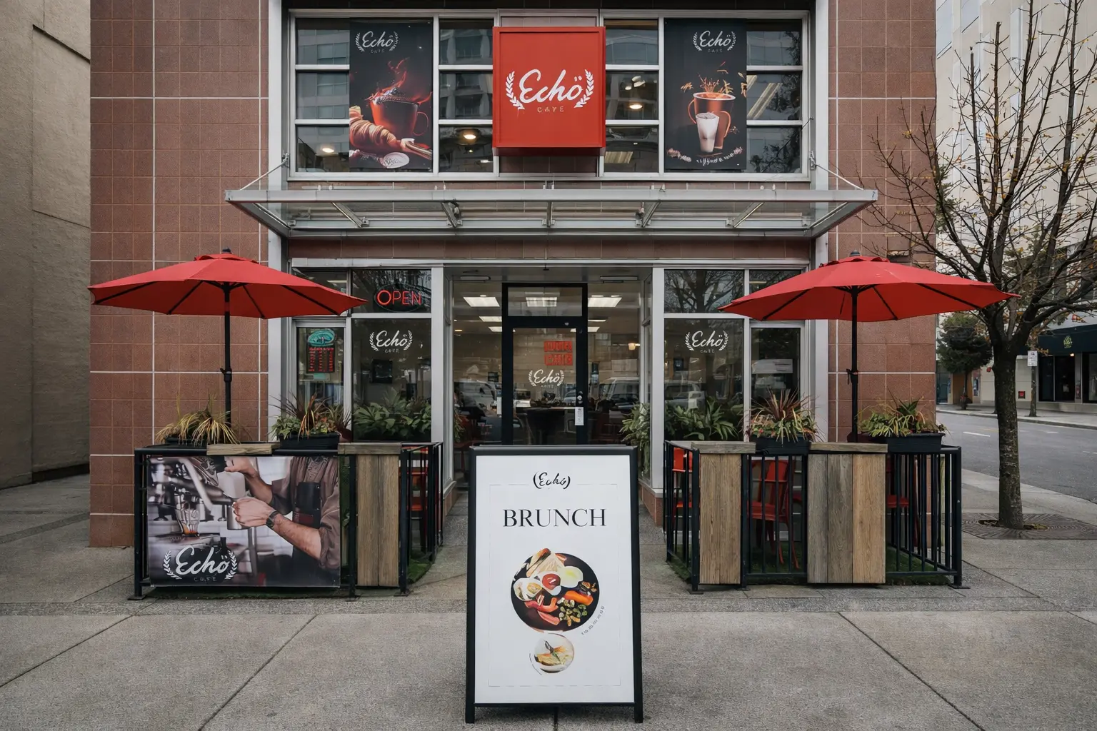 Echo Cafe campaign on Totemian screen