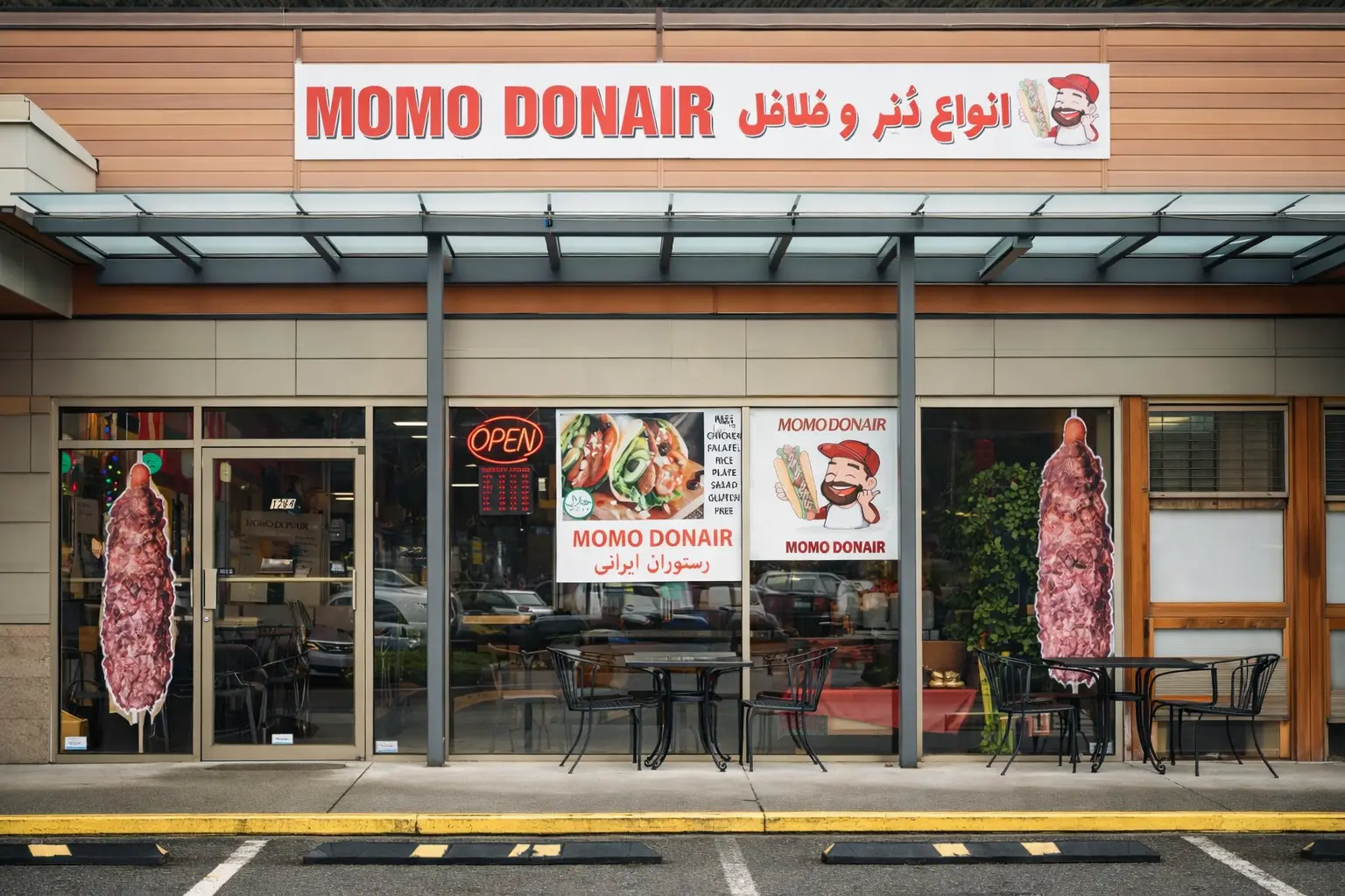 Momo Donair campaign on Totemian screen